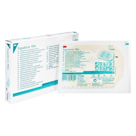 3M Tegaderm Tegaderm Dressing, Transparent, Waterproof, 4 in. X 4 3/4 in., 50PK 1626W